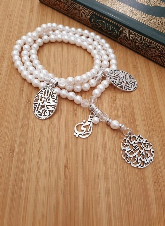 Sedra Pearl Rosary - Silver Plated