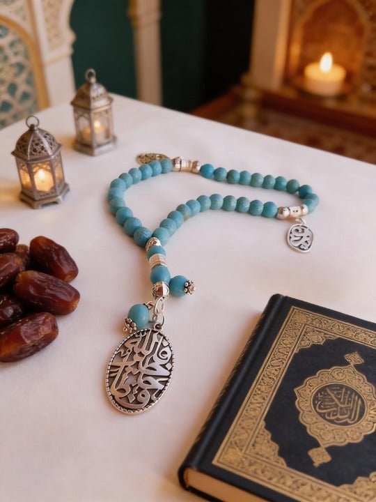 Doha Turquoise Rosary - Turquoise Stone
