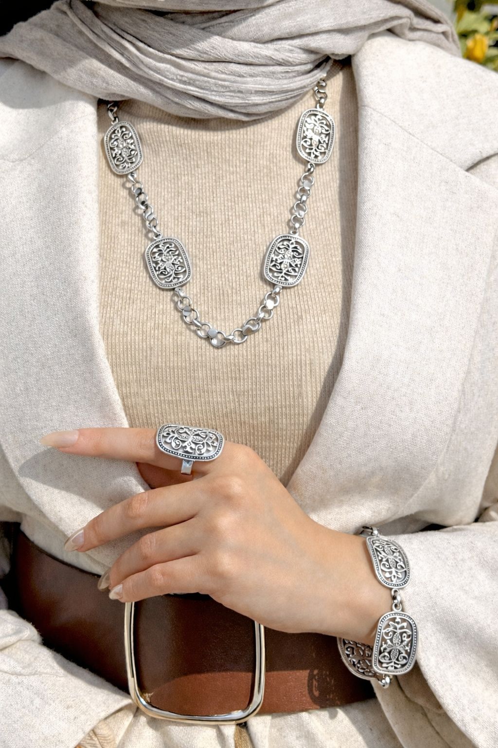 Mariam Set - Silver Plated
