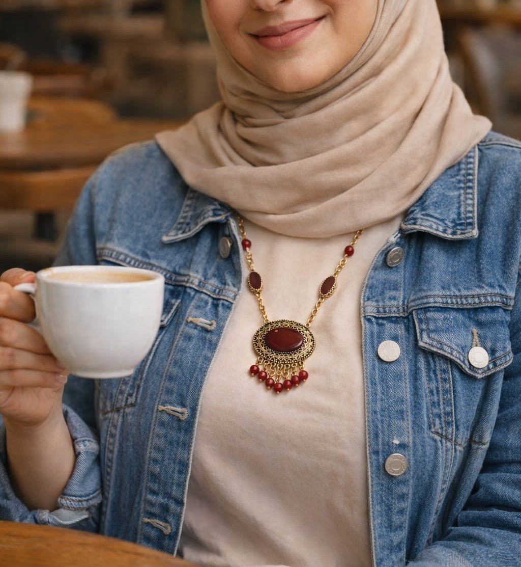Fahria Necklace - Copper