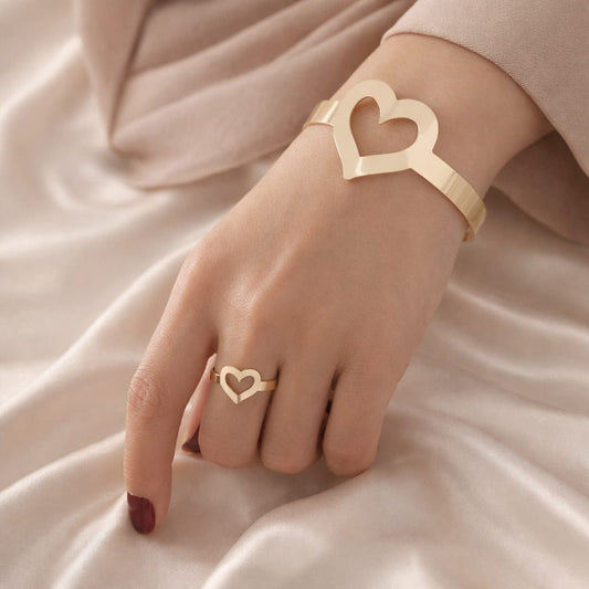 Heart Set - Gold Plated