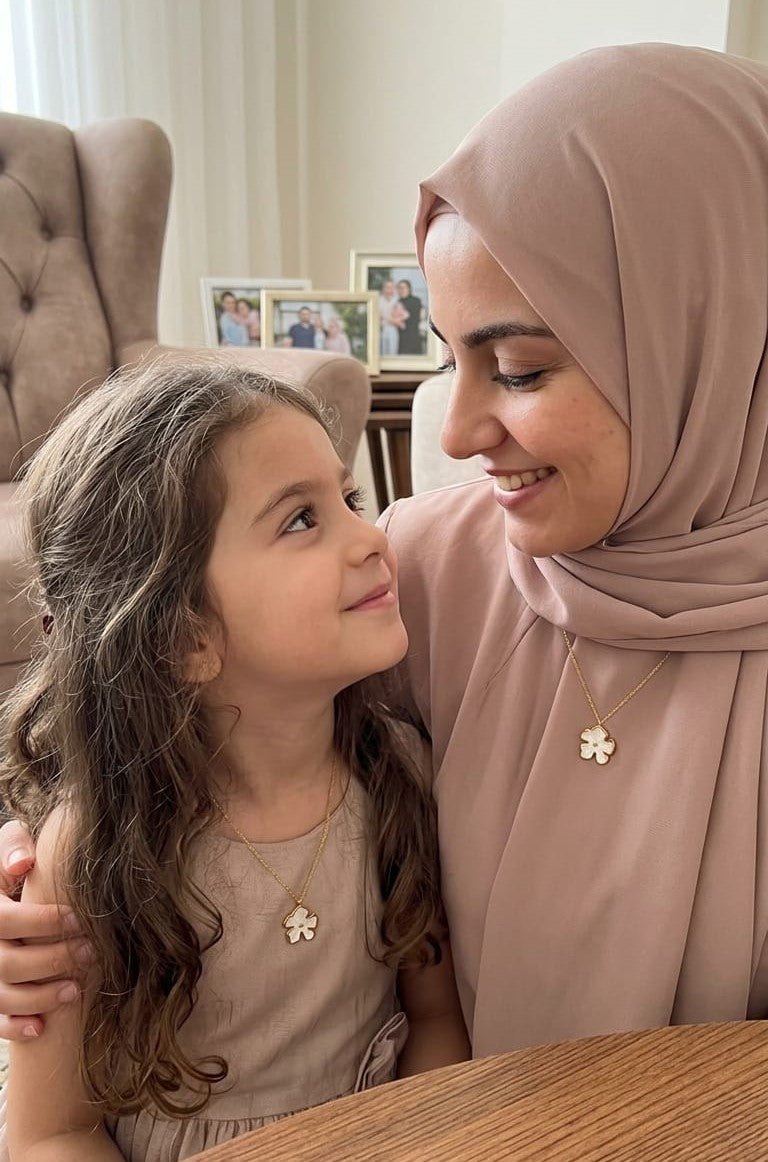 Sola Mother Daughter Matching Necklace - Stainless Steel