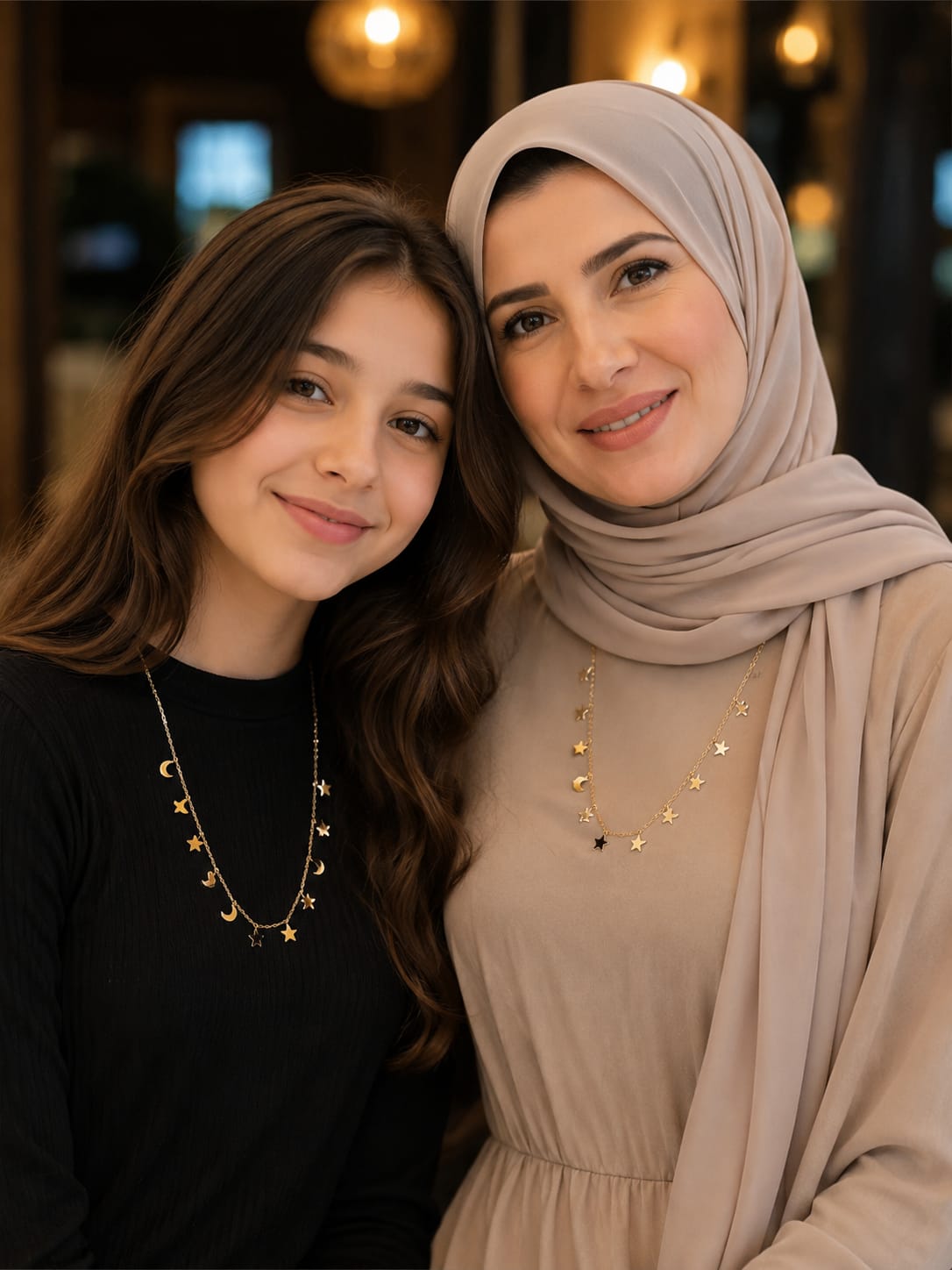 Maya Mother Daughter Matching Necklace - Stainless Steel