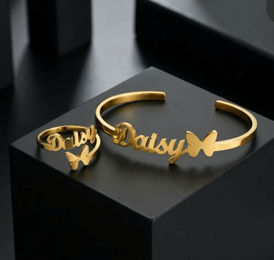 Butterfly Simple Set - Gold & Silver Plated