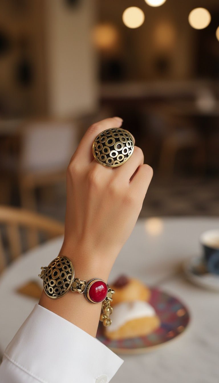 Delicate Geometric Set - Pure Copper