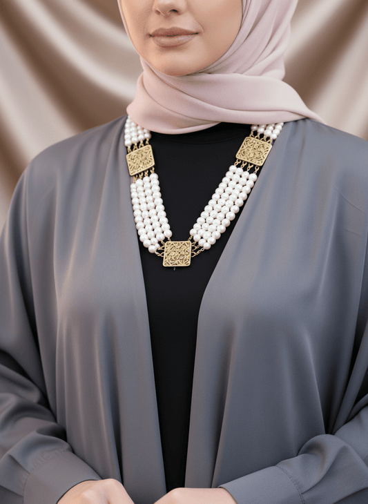 The White Pearl Luna Necklace