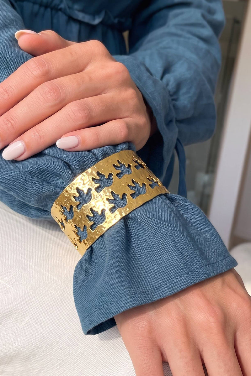 Bird Bangle - Gold Plated