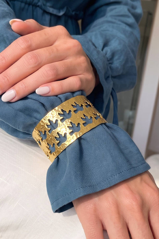 Bird Bangle - Gold Plated