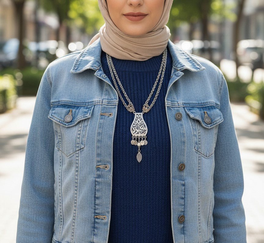 Aida Necklace - Silver Plated