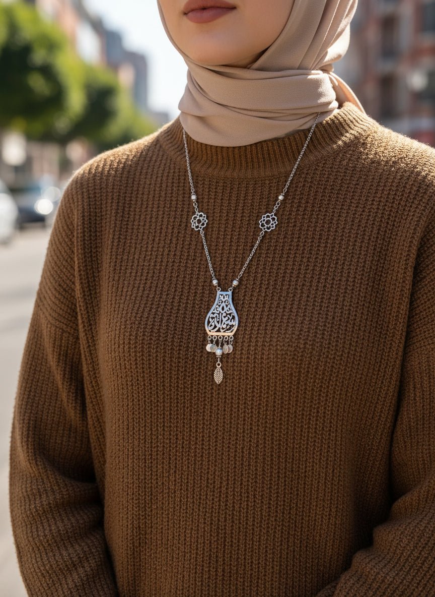 Asala Necklace - Silver & Gold Plated