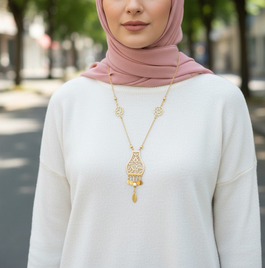 Asala Necklace - Silver & Gold Plated