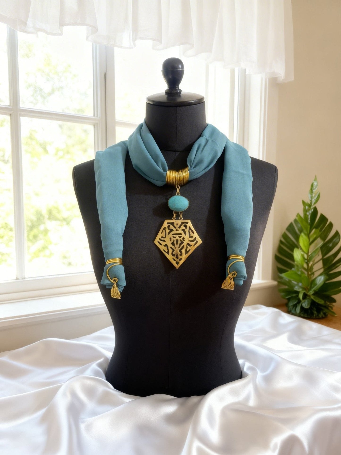 Suzan Necklace Scarf - Cotton