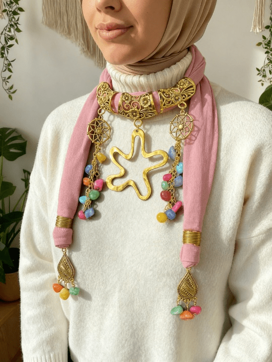 Sedra Necklace Scarf - Cotton