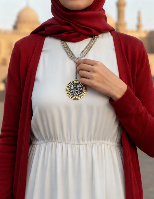Calligraphy Heart Necklace
