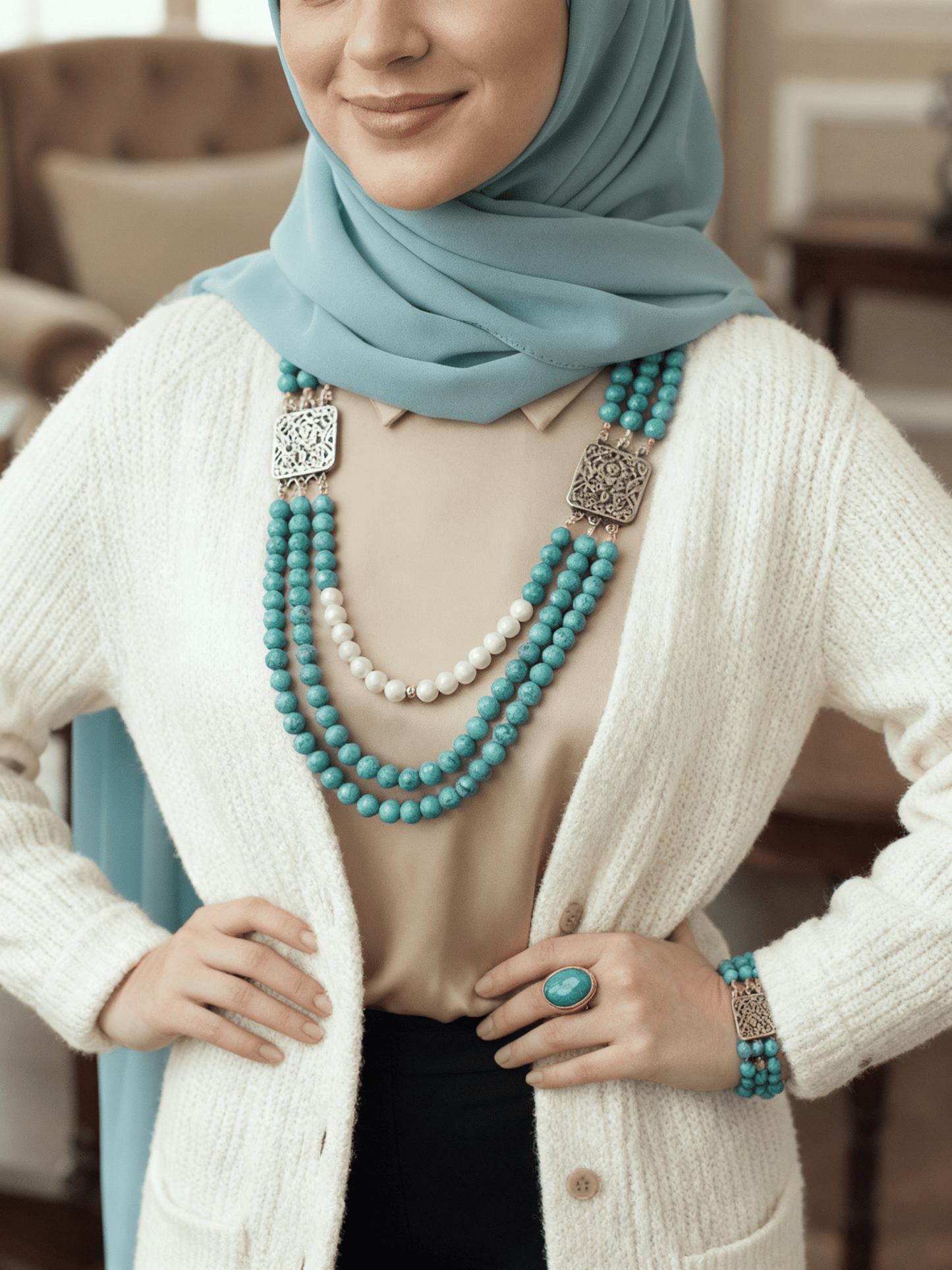 The Azure Royal Set - Silver Plated