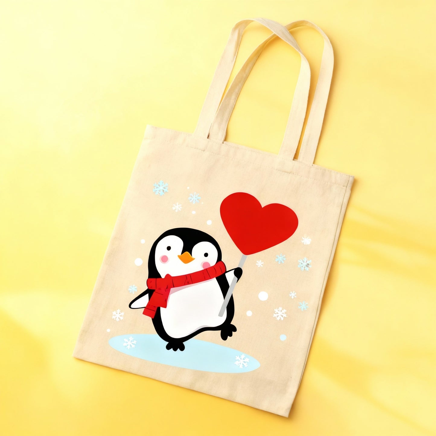 Penguin Tote Bag - Linen