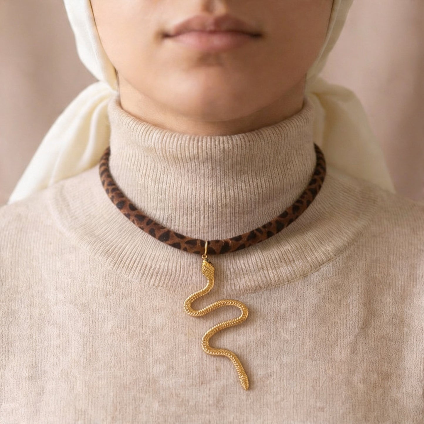 Antique Glow Choker - Boho Style