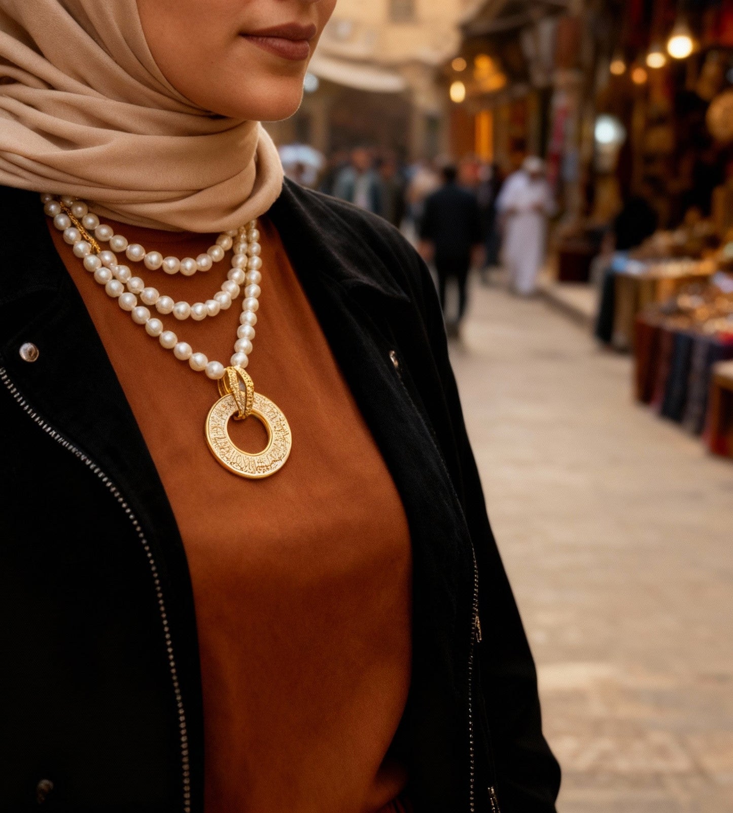 Ayat ElKursi  Calligraphy Glow - Gold Plated - Ramadan Elegant