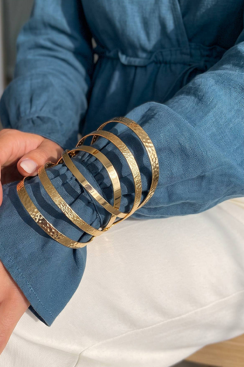 Sedra Bangle - Gold Plated