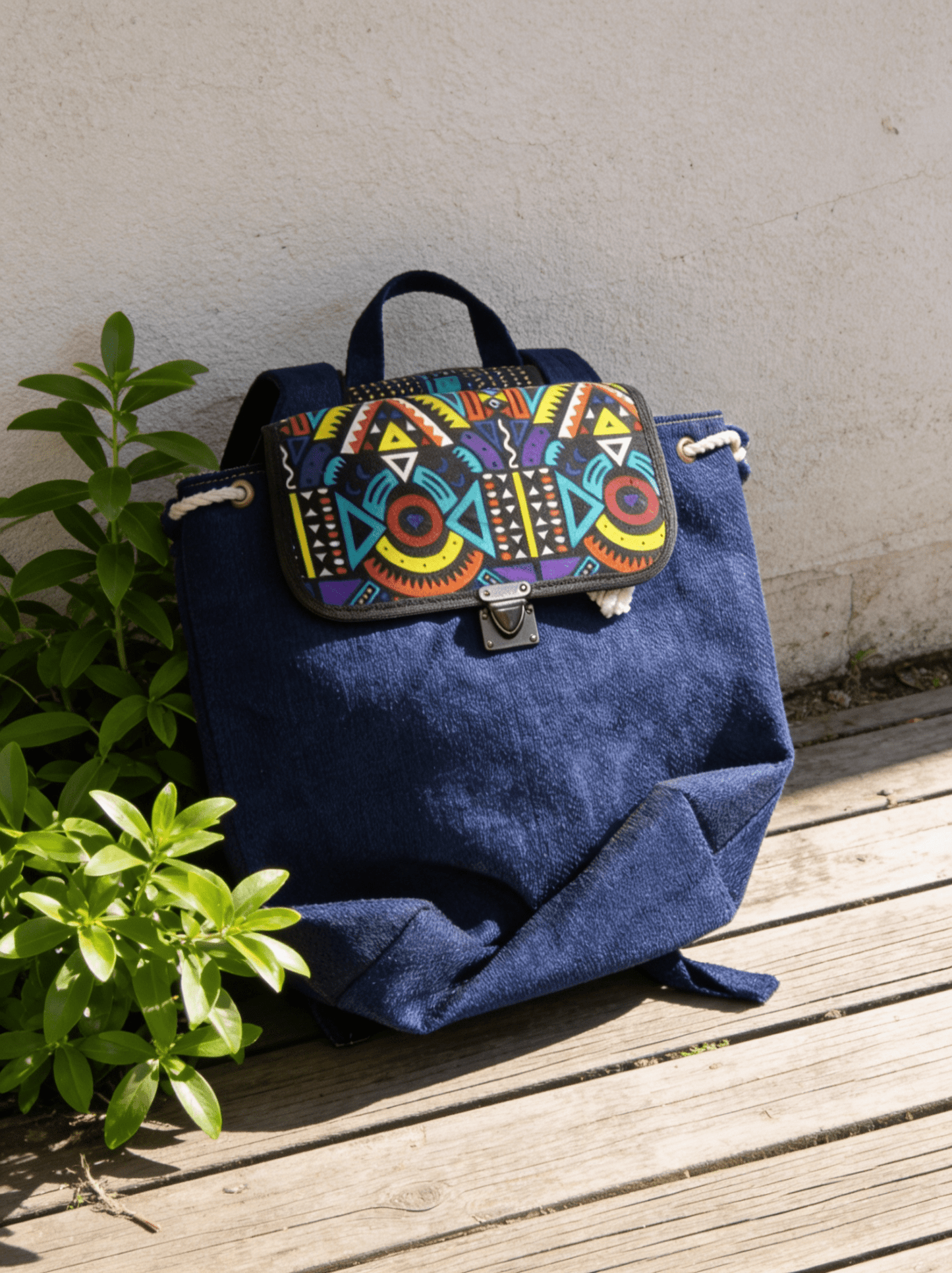 Sara Africa Bag - Linen Back pack