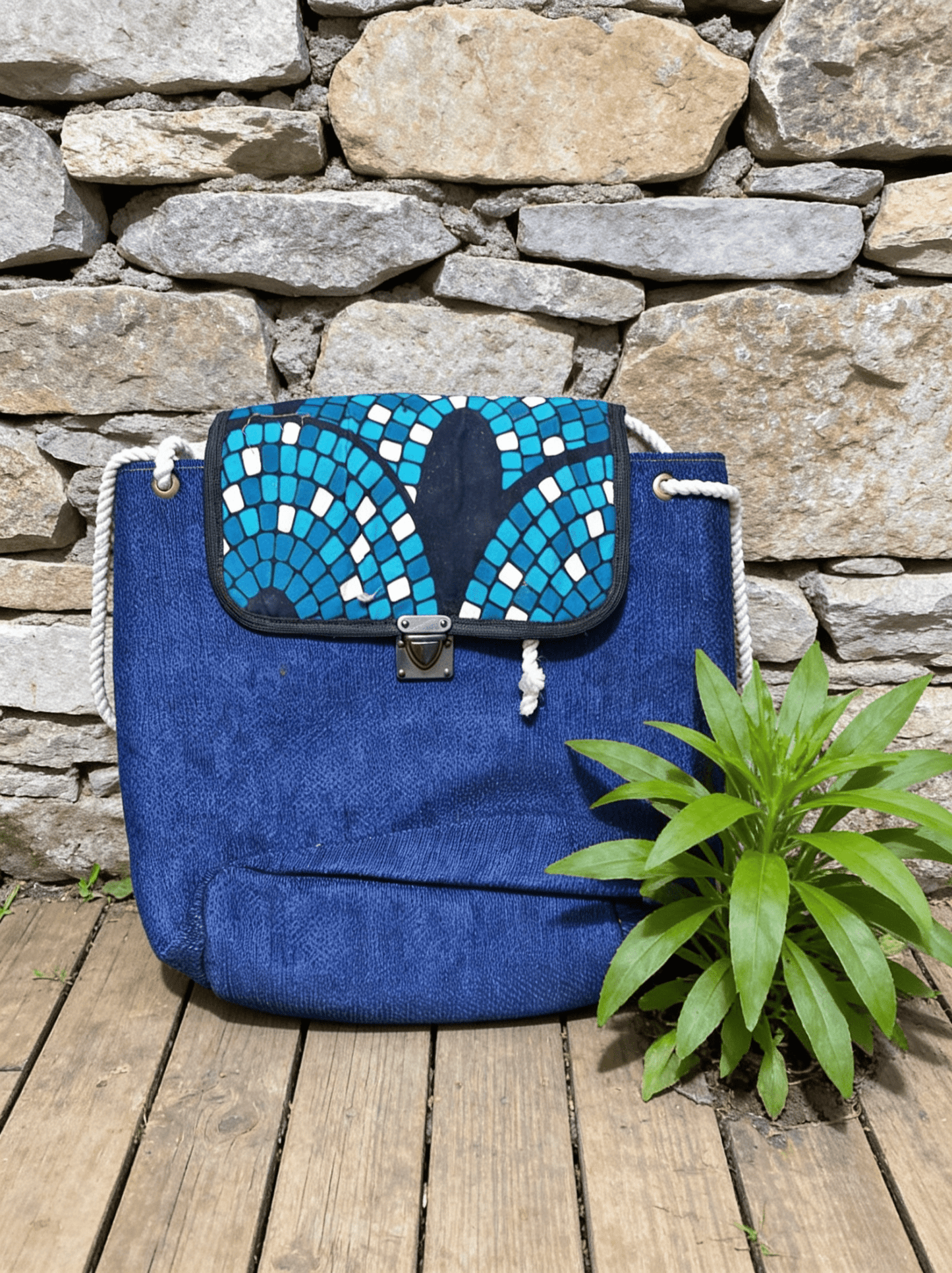 Alaa Africa Bag - Linen Back pack