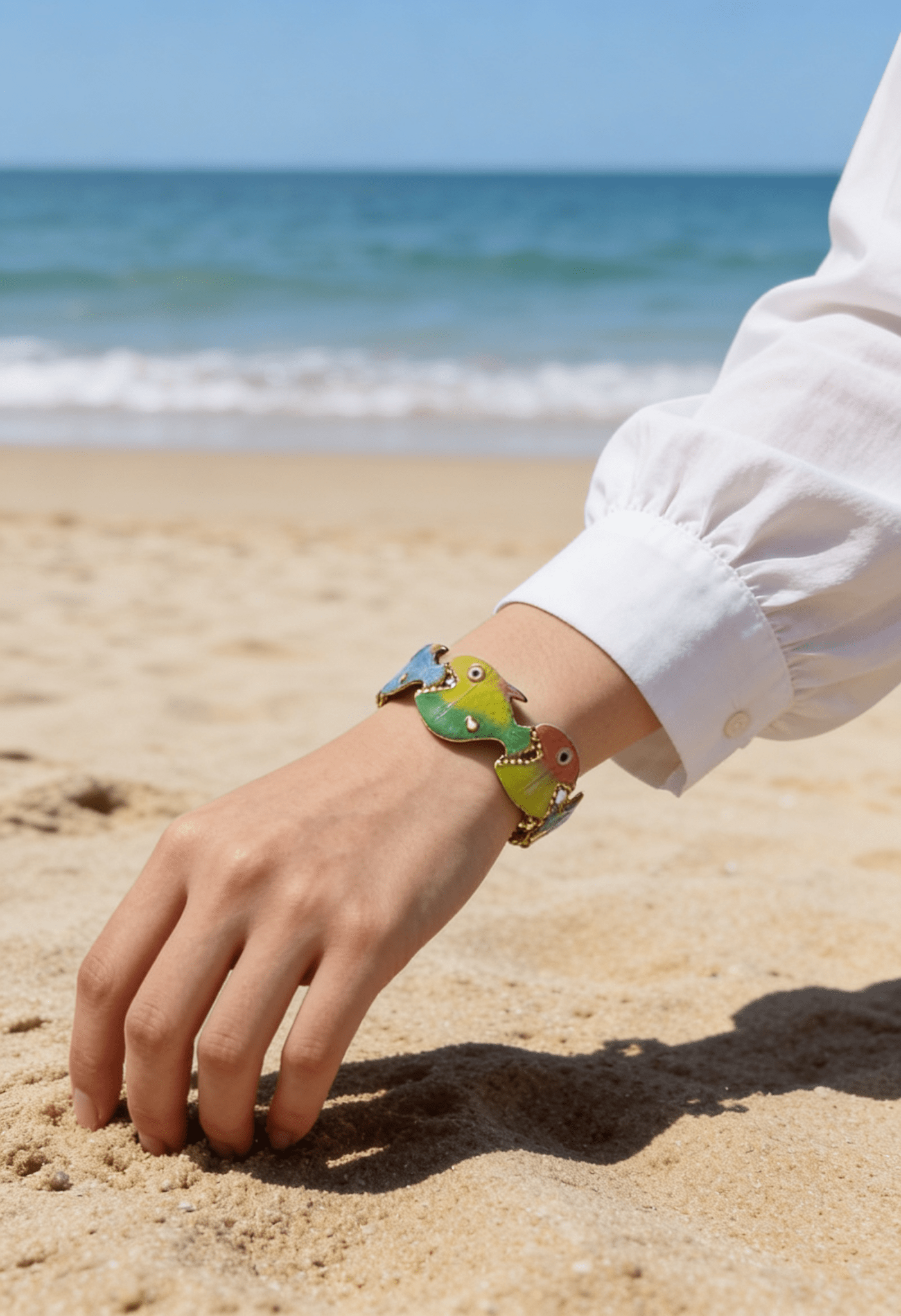 Fish Bangle - Stainless Steel