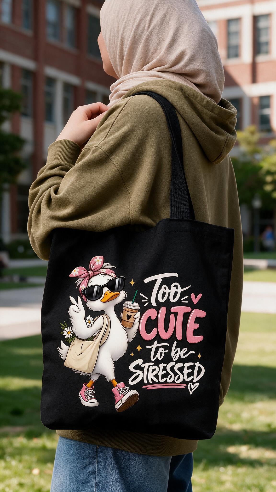 Duck Tote Bag - Linen
