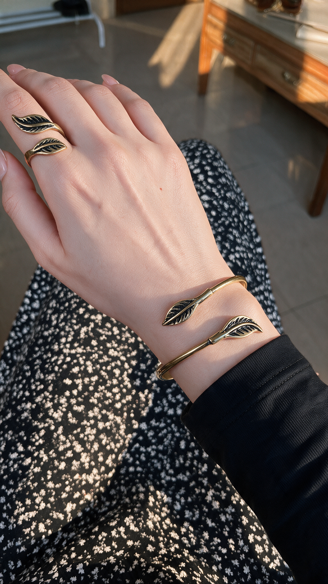 Simple Leaf Set - Pure Copper