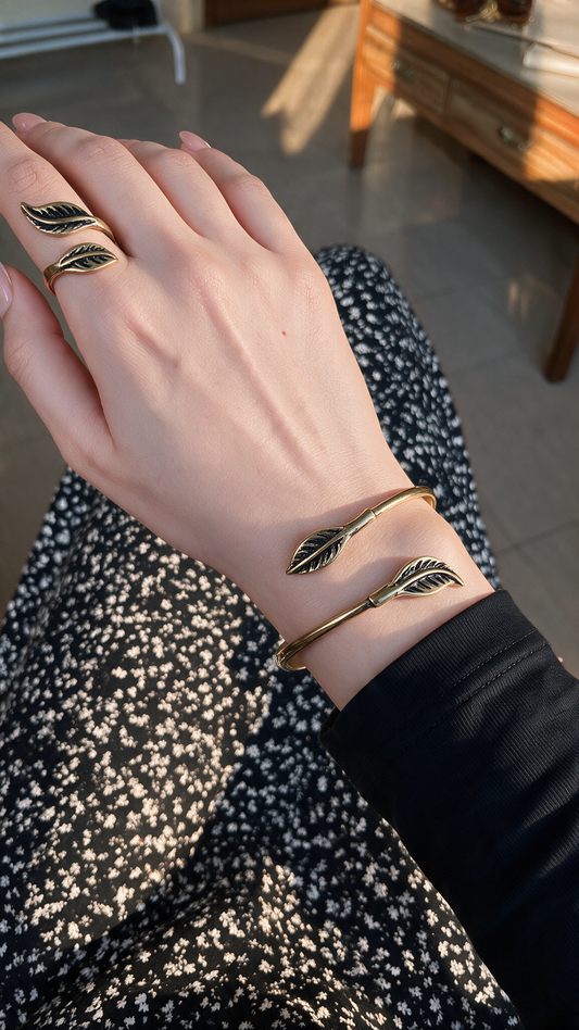 Simple Leaf Set - Pure Copper