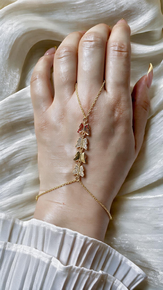 Butterfly Hand Chain - Stainless Steel