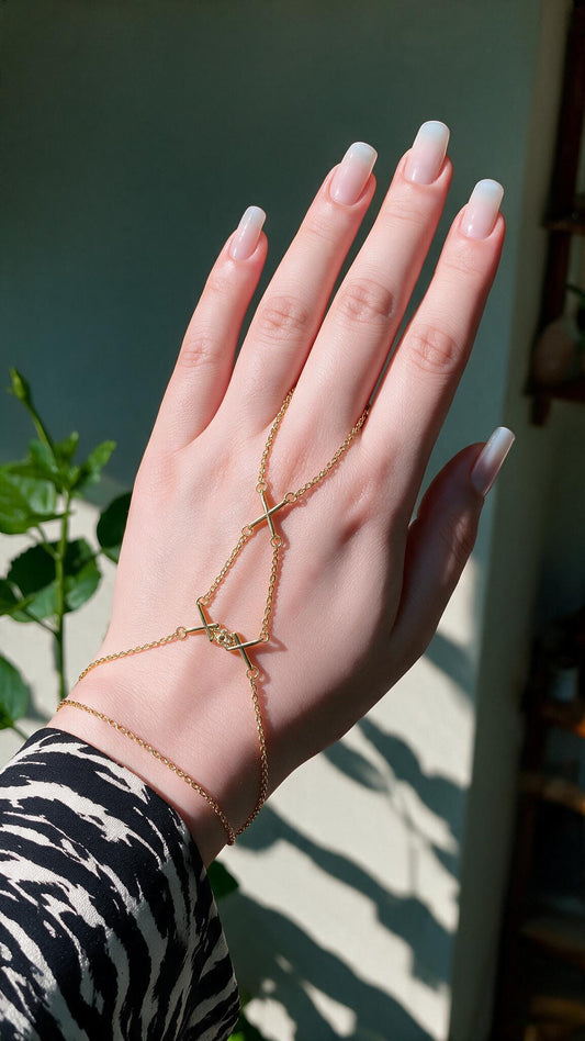 Saba Hand Chain - Gold Plated