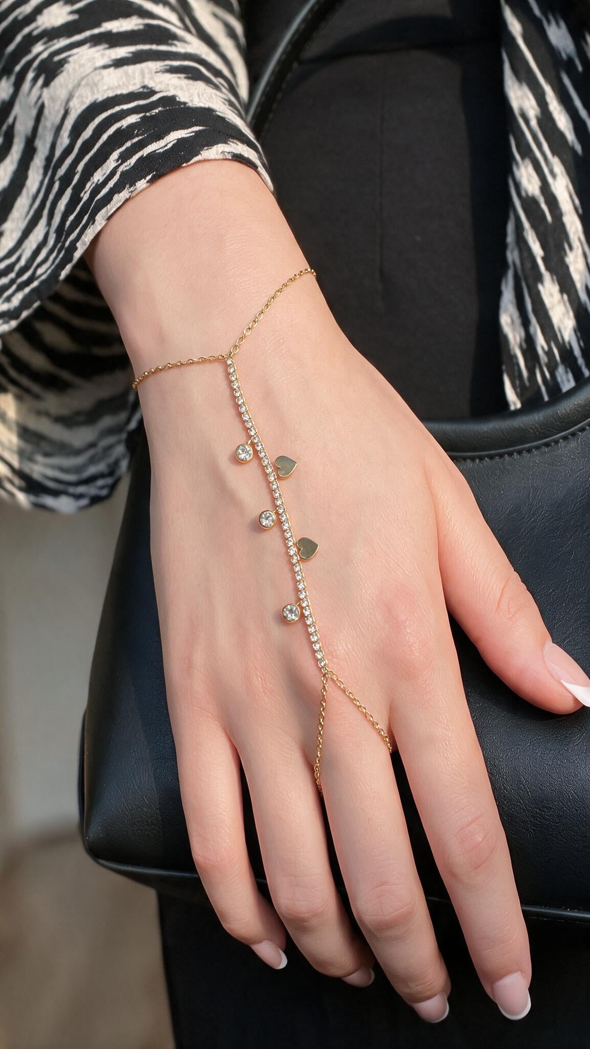 Rasha Hand Chain - Gold Plated