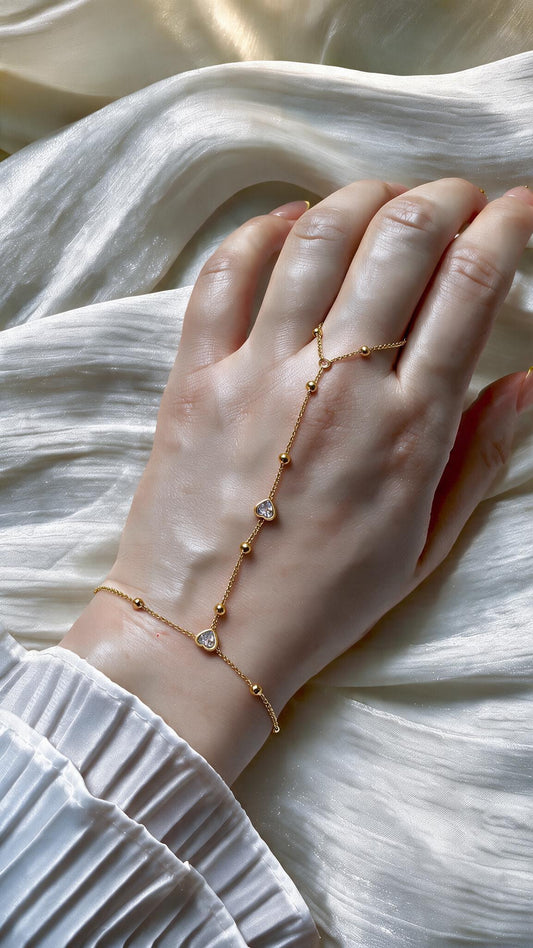 Swar Hand Chain - Stainless Steel