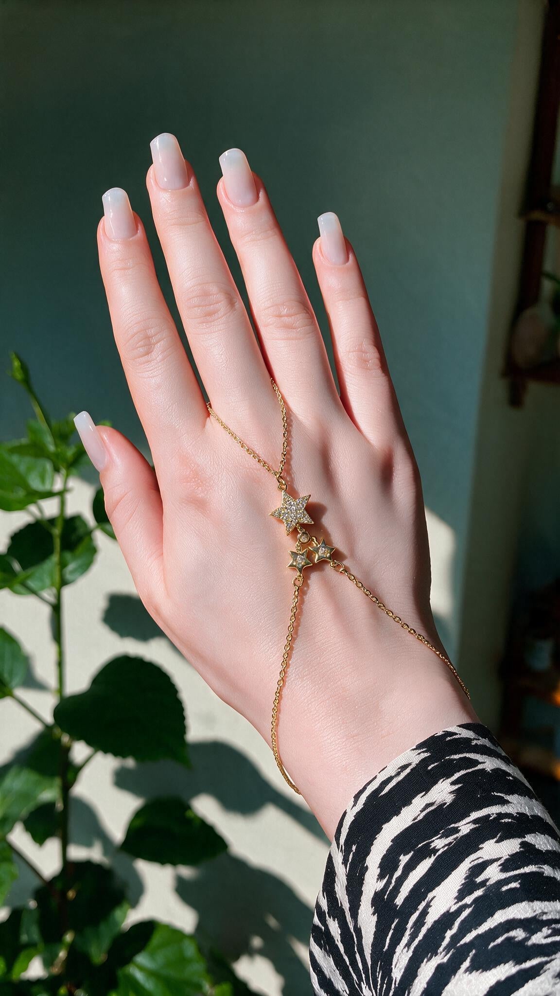 Salma Hand Chain - Gold Plated