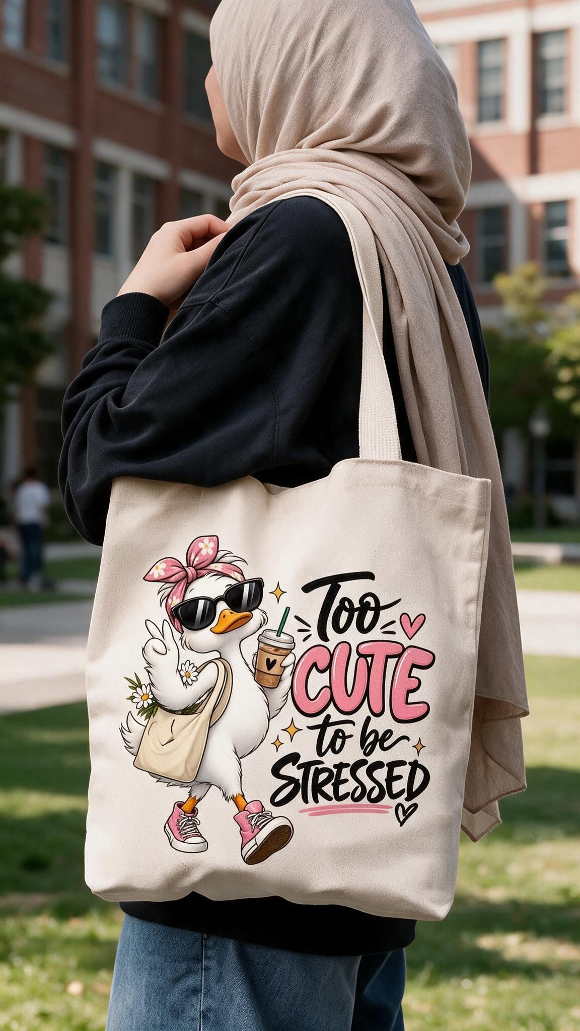 Duck Tote Bag - Linen