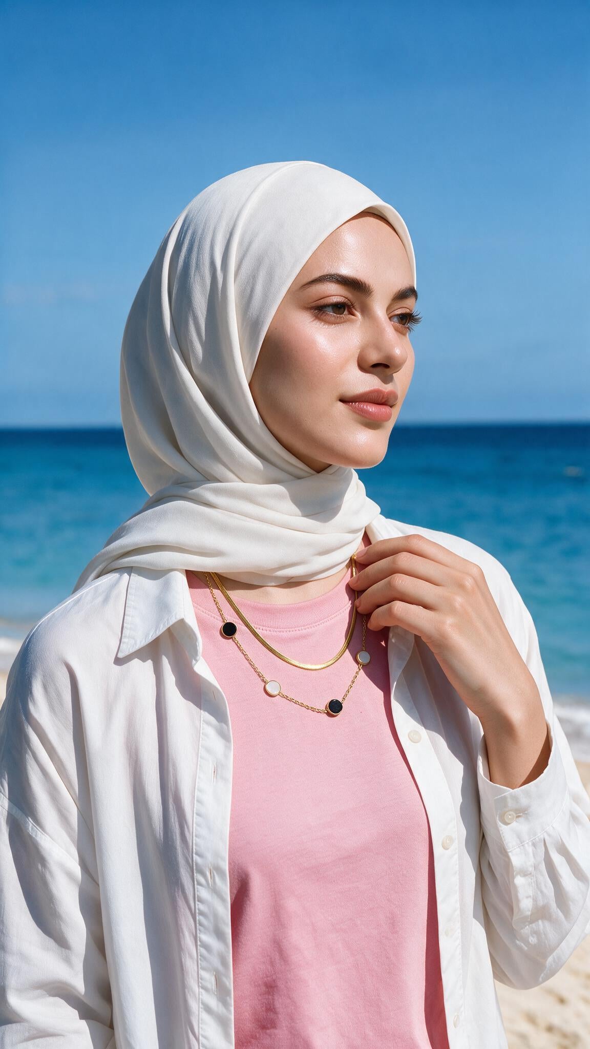 Dalida Necklace - Stainless Steel