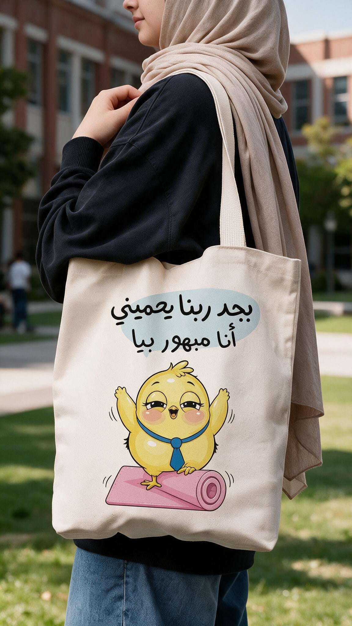 Chill Chick Tote Bag - Linen