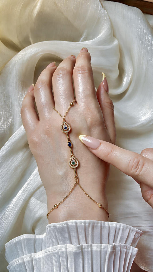 Maya Hand Chain - Stainless Steel