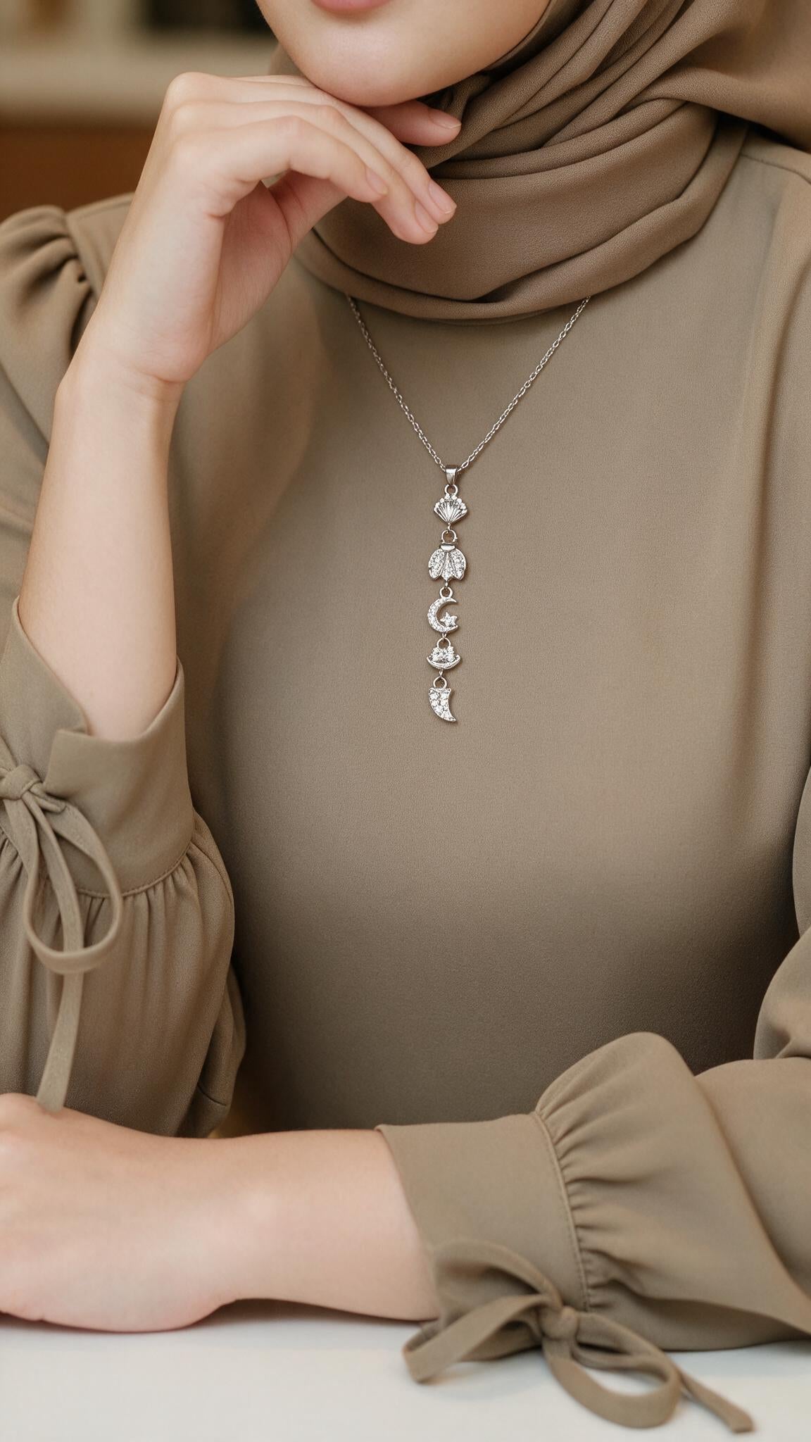 Thuraya Necklace - Stainless Steel