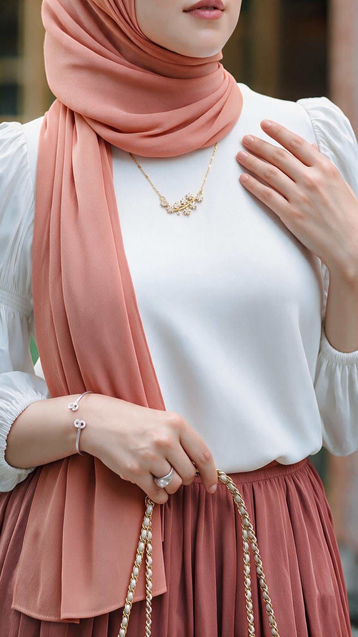 Fadwa Necklace - Stainless Steel