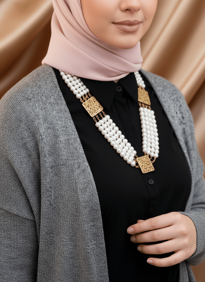The White Pearl Luna Necklace