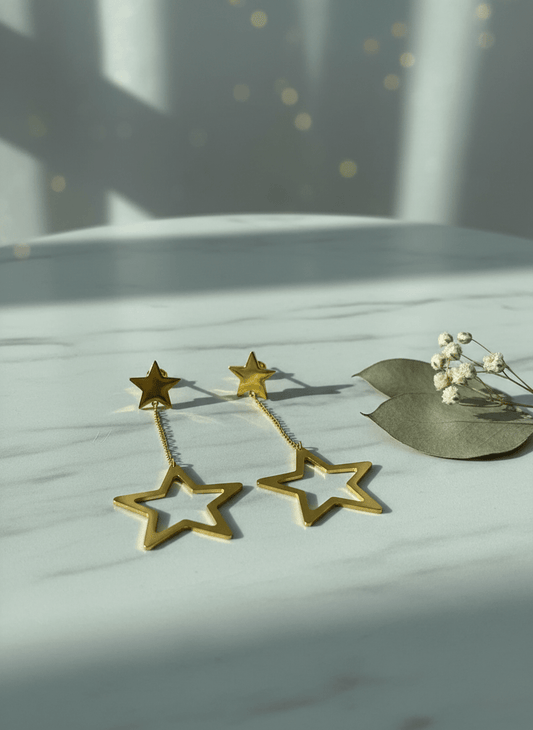 Delicate Stars Earrings - Stainless Steel