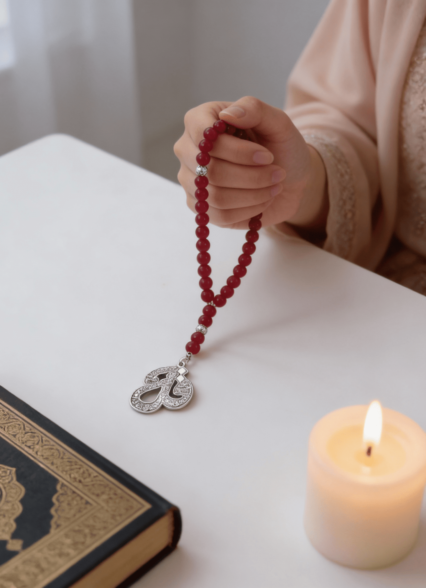 "Qol" Rosary - Agate Stones